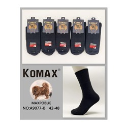 Мужские носки тёплые Komax A9077-B чёрные