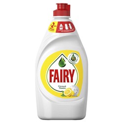 Средство для мытья посуды Fairy сочный лимон 450мл.