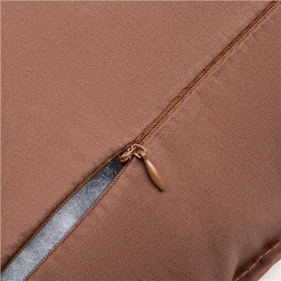 Подушка Этель, 45х45+1 см, коричневый, 100% хлопок