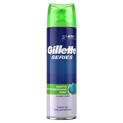 Гель для бритья Gillette Series Sensitive Skin Для чувствительной кожи с Алоэ 200 мл