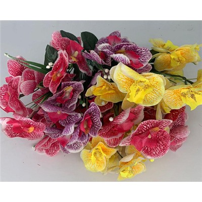 Цветы искусственные декоративные Орхидея 5 веток 30см