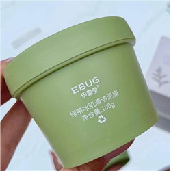 Очищающая грязевая маска EBUG Green Tea Cooling Mud Mask с экстрактом зеленого чая 100гр