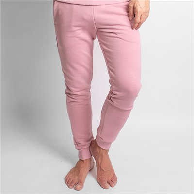 Спортивные штаны унисекс с этикеткой - розовые, размер XXL