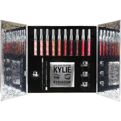 Набор Kylie Holiday Edition 11 Pieces Fashion Makeup Set Silver