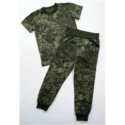 Костюм детский футболка+брюки "Милитари", размер 98 (супрем)