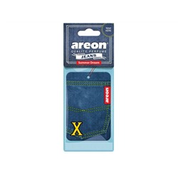 Ароматизатор для авто подвесной картонный "AREON" Jeans Products , аромат "SUMMER DREAMS" (Болгария)