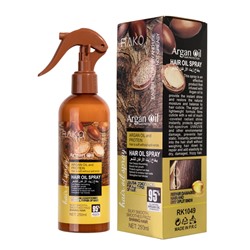 RAKO Несмываемый безсульфатный спрей кондиционер для волос с аргоновым маслом и протеинами, 250 мл