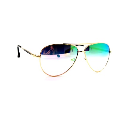 Солнцезащитные очки Kaidai 7035 зеркально-зеленый