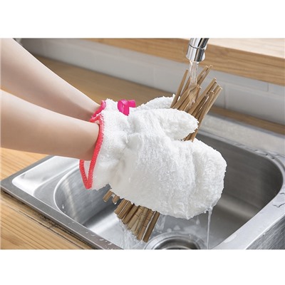 Бамбуковая перчатка для мытья посуды