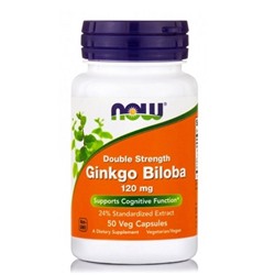 Гинкго Билоба Ginkgo Biloba 120 mg Now 50 капс.