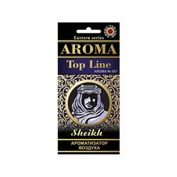Ароматизатор для авто подвесной картонный парфюмированный AROMA TOP LINE по мотивам SHEIKH