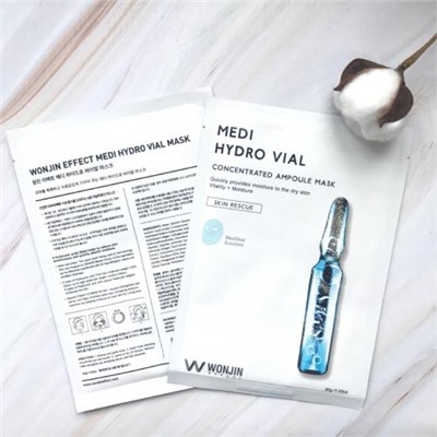 Увлажняющая тканевая маска Wonjin Effect Medi Hydro Vial с гиалуроновой кислотой оптом
