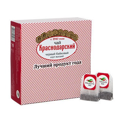 Чай Краснодарский чёрный в фильтр-пакетах 100шт