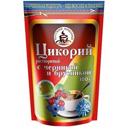 Цикорий растворимый порошкообразный с черникой и брусникой дойпак зип 100 гр.