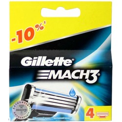 Gillette Mach3, 4 шт