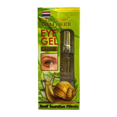 Гель для кожу вокруг глаз с экстрактом улитки Royal Thai Herb Eye Gel Snail, 25 мл.