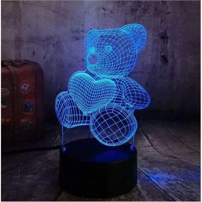 3D светильник Мишка оптом