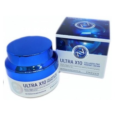 Крем для лица Enough Ultra X10 Collagen Pro Marine Cream увлажняющий с коллагеном 50 ml
