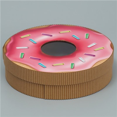 Коробка подарочная «Пончик», 20 х 20 х 5 см