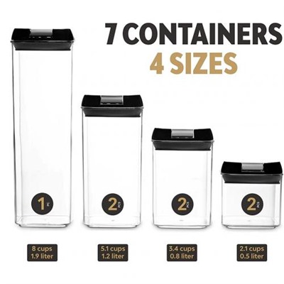 Набор контейнеров 7 шт для хранения сыпучих продуктов оптом