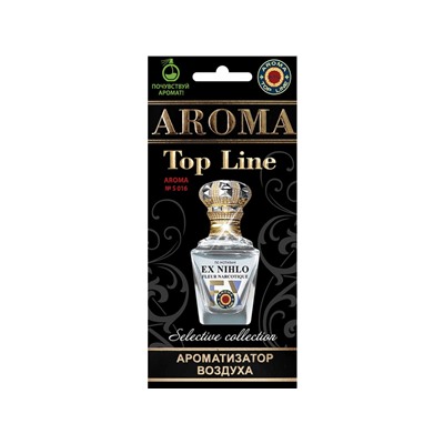 Ароматизатор для авто подвесной картонный парфюмированный AROMA TOP LINE по мотивам Narcotics