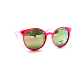 Подростковые солнцезащитные очки bigbaby 7002 розовый зеркально зеленый