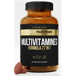 Витаминно-минеральный комплекс Multivitamines Formula 27 in 1 aTech Nutrition Premium 60 капс.