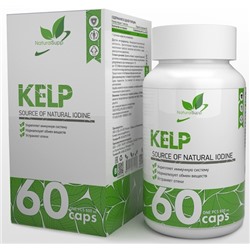 Йод из экстракта ламинарии Naturalsupp Kelp йод 300 мкг. 60 капс.