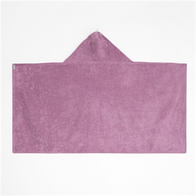 Полотенце с капюшоном Крошка Я, цвет лиловый, 70х140 см, 100% хлопок, 360 г/м2