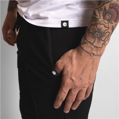 Мужские спортивные штаны  с этикеткой - черные, размер XXL