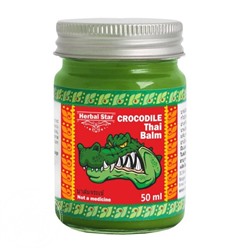 Бальзам тайский крокодил Crocodile thai balm Herbal Star 50 мл.