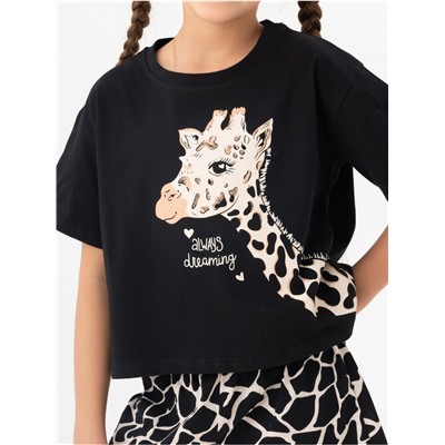 Пижама "Жираф" детская девочка с шортами