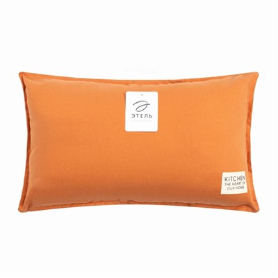 Подушка Этель, 30х50+1 см, орнажевый, 100% хлопок