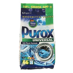 Стиральный порошок Purox Universal, универсальный, 5.5 кг