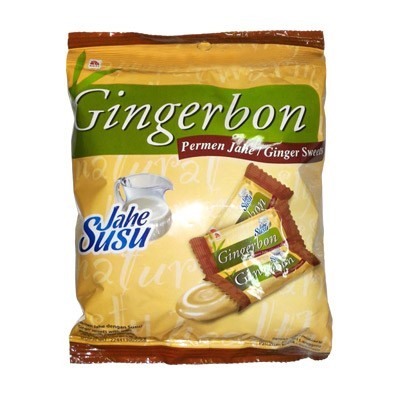 Леденцы имбирные с молоком Ginger Sweets Jahe Susu Gingerbon 100 гр.