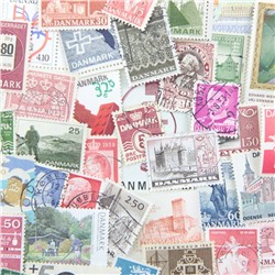 Набор различных марок, Дания (40 шт)