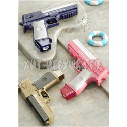 Водное оружие - пистолет на аккумуляторе, 111_коричневый, 111_розовый, 111_синий