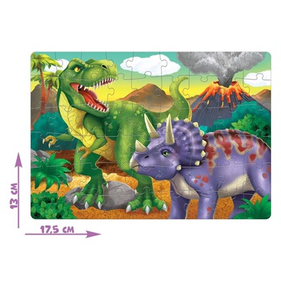 Пазл «Мир динозавров», 54 элемента