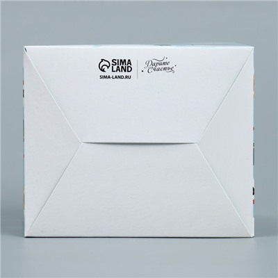 Коробка для мини-букетов «С новым годом», 12 х 17 х 10 см
