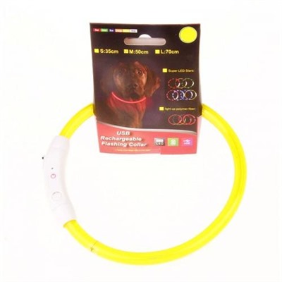 Светящийся ошейник USB Rechargeable Flashing Collar оптом