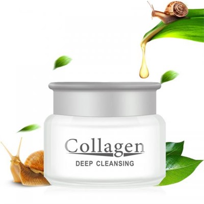 Отбеливающий крем Collagen DEEP CLEANSING Snail WHITENING CREAM 80 мл оптом