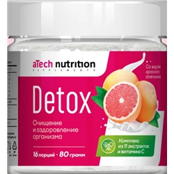 Дренажный напиток со вкусом красный апельсин Detox aTech Nutrition 80 гр.