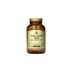 Кальций из раковин устриц с D3  Calcium "600" (from oyster shell with vitamin D3) Solgar 60 таб.