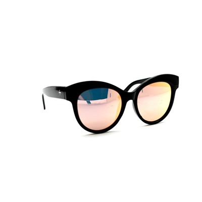 Поляризационные очки 2021- 505 черный розовый зеркальный