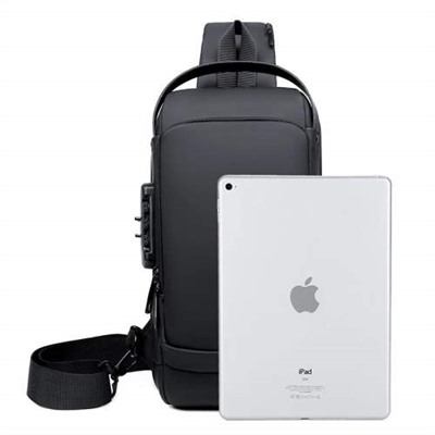 Многофункциональная мужская сумка с защитой от кражи и USB кодовый замок оптом
