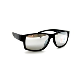 Детские солнцезащитные очки Kaidi 71 черный матовый зеркальный