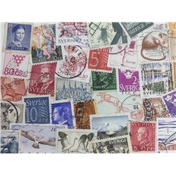 Набор различных марок, Швеция (50 шт.)