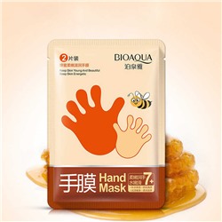 Увлажняющая маска-перчатки для рук с экстрактом мёда Bioaqua Hand Mask 35g