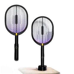 Светодиодная лампа-ловушка Ракетка 3 в 1 для насекомых и комаров