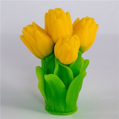 Силиконовая форма - 3D - Букет тюльпанов №3